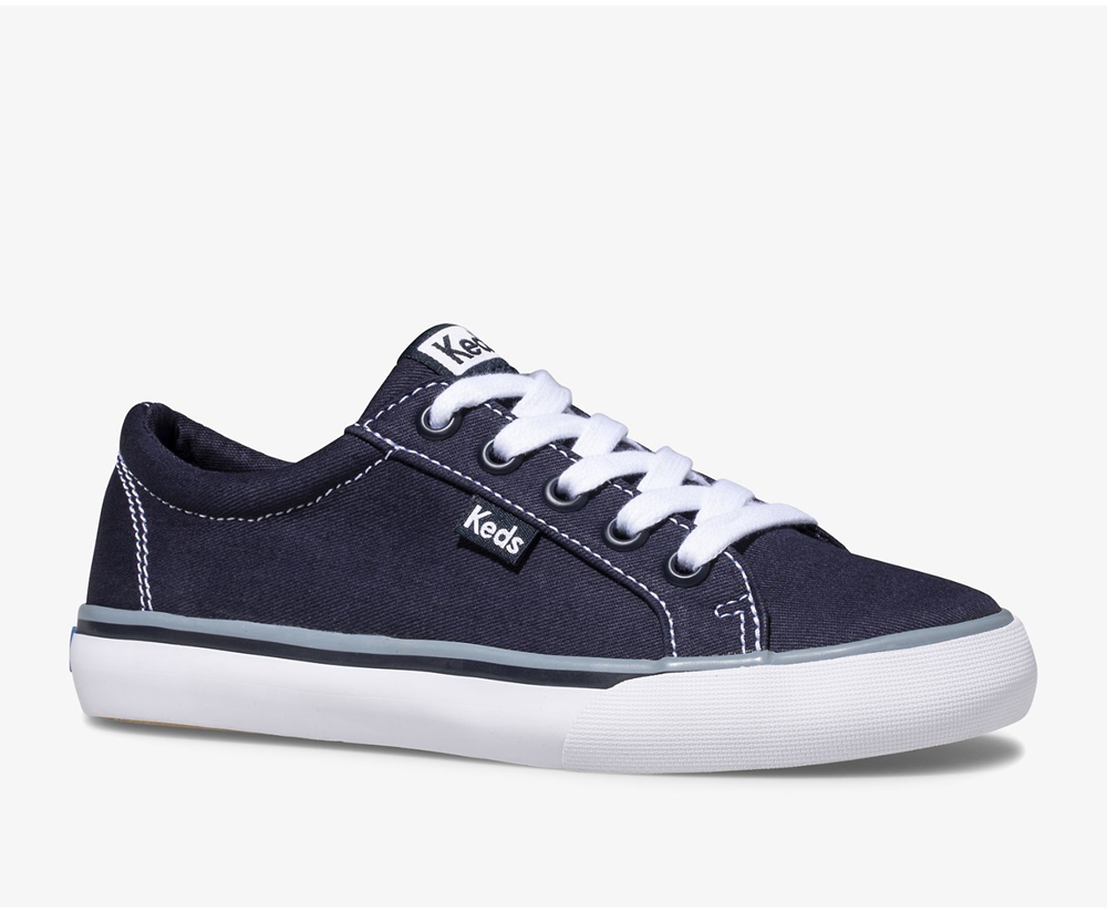 Keds Sneaker Kinder Navy - Jump Kick Segeltuch - WNE-012946